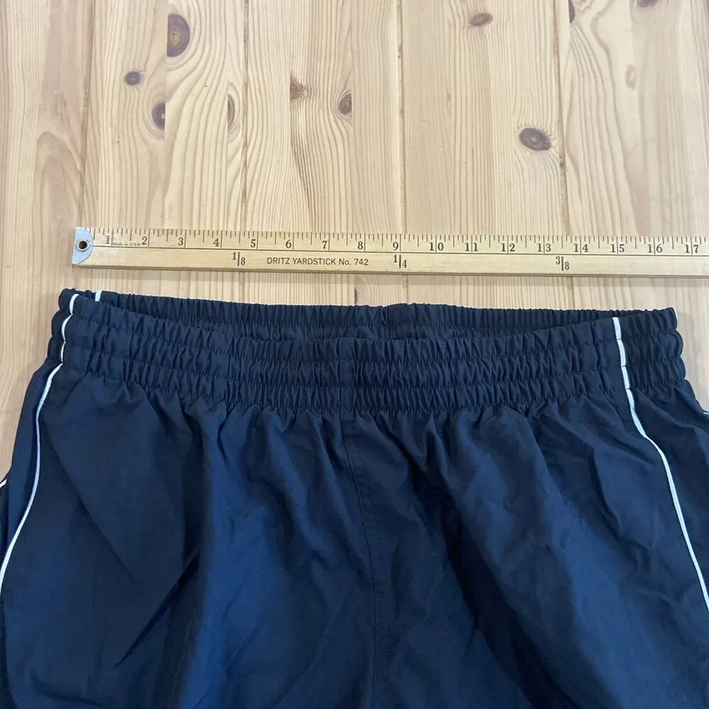 Vintage Team Nike Windbreaker Ankle Zip Wide Leg Sweatpants Black Size XXL